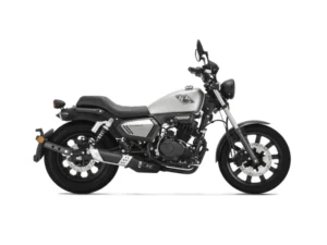 Keeway K-LIGHT 125 en color gris – Moto custom con estilo clásico y moderno.