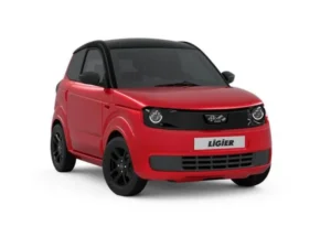 LIGIER MYLI I.DEAL coche sin carnet rojo, vista frontal con diseño moderno y dinámico.
