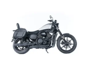 MITT 808 en color gris, moto custom de estilo clásico con diseño elegante y tecnología moderna.