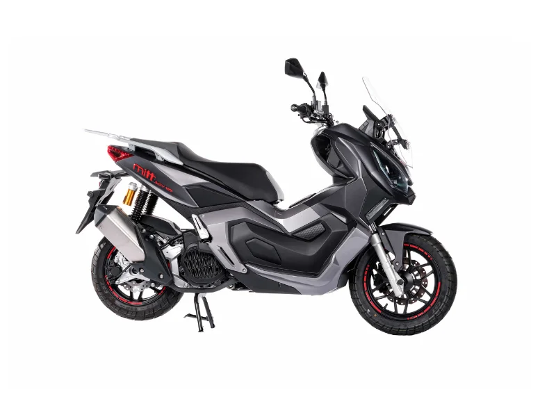 MITT ADV 125-1 en color negro con detalles en rojo