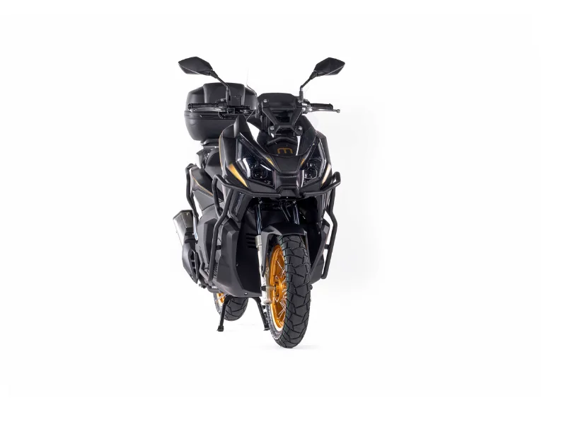 MITT ADV 125 en color negro, scooter de 125 cc con diseño robusto y características avanzadas
