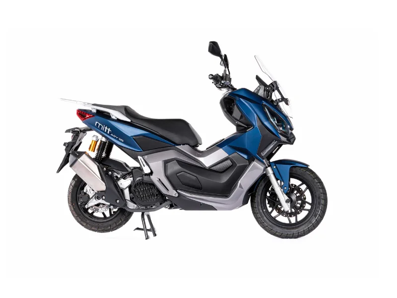 MITT ADV 125 en color negro y azul metálico
